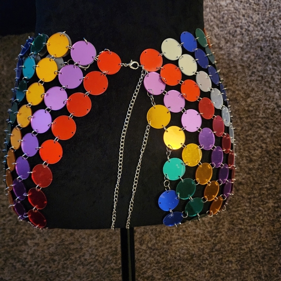 MULTI DISC MINI SKIRT-OS BRAND - Picture 5 of 6